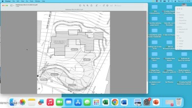 Up a long private driveway nestled into the hillside on a