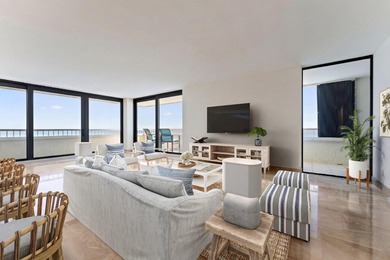 This renovated 2-bedroom, 2-bath ocean-facing corner residence