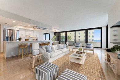 This renovated 2-bedroom, 2-bath ocean-facing corner residence