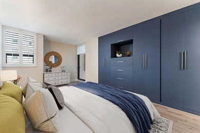 This renovated 2-bedroom, 2-bath ocean-facing corner residence