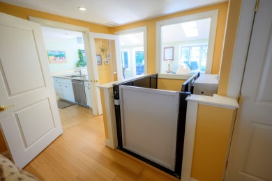 Narrow River at the bottom of residential Mettatuxet