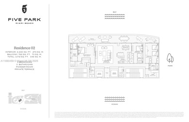Experience elevated coastal living in Residence 2802 at Five