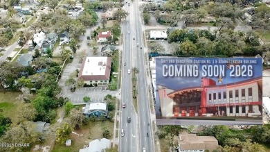 With over 200 feet of front exposure located on the east side of