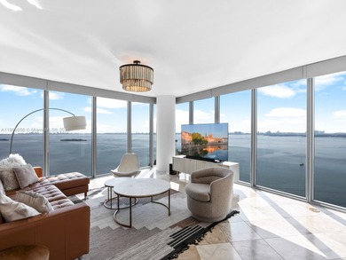Set on a rare high floor, Unit 2312 captures 180 degrees of