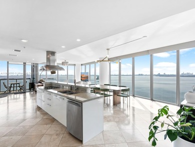 Set on a rare high floor, Unit 2312 captures 180 degrees of