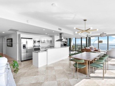 Set on a rare high floor, Unit 2312 captures 180 degrees of