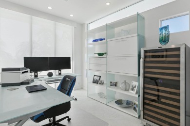 An architectural masterpiece, this Frank Lloyd Wright-inspired