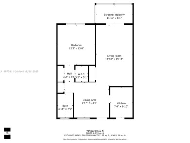 Move-in ready 1/1 top-floor unit with tile floors throughout