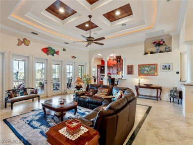 This stately home located on exclusive Connie Mack Island in the