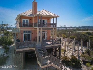 This stunning Gulf-front home on the north end of Cape San Blas