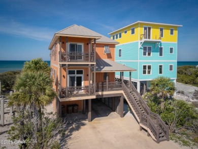 This stunning Gulf-front home on the north end of Cape San Blas