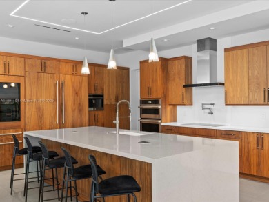 Newly built waterfront estate offering 70 feet of direct