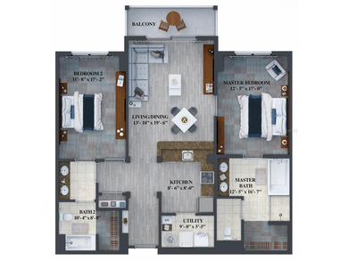 Spacious 2-Bedroom Condo - Fully Furnished & Turnkey at The