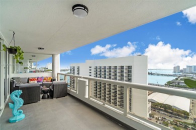 Enjoy breathtaking views of Biscayne Bay and Downtown Miami from