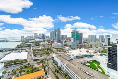 Enjoy breathtaking views of Biscayne Bay and Downtown Miami from