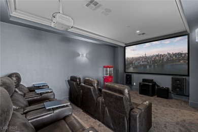 Wake up to panoramic golf course views at this custom home