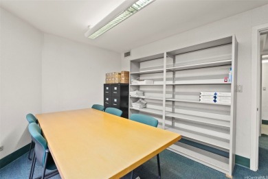 Space is currently configured as a large office with storage