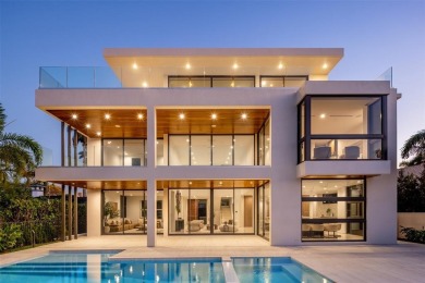 Luxurious three story waterfront estate newly constructed in