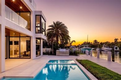 Luxurious three story waterfront estate newly constructed in