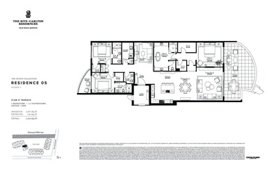 Residence 105D Terrace is a one-of-a-kind floorplan. This 3BR +