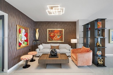 Perched on the 35th floor of Murano Grande, this residence