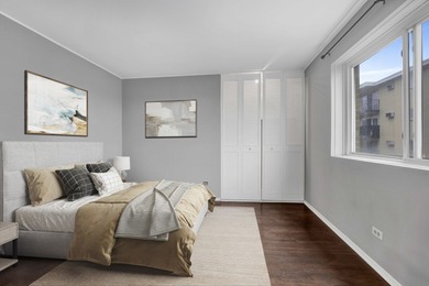 Two bedroom, one and a half bathroom 4th-floor corner unit in