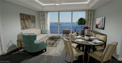 This new construction waterfront condo features a stunning view