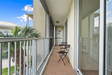 Perfect sunset views from this riverfront condo in Sea Oaks!