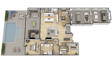 Amazing custom designed being built directly on the waterway