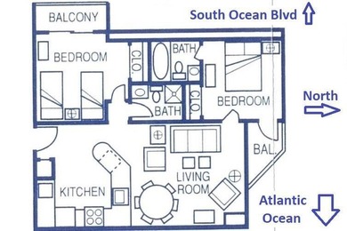 This 2BR/2BA condominium is located in the Palace Resort, an