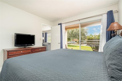 This fully furnished 2-bedroom, 2-bathroom, first-floor end unit