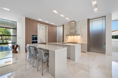 Custom, new construction, contemporary waterfront estate in the