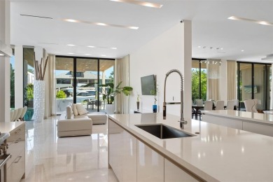 Custom, new construction, contemporary waterfront estate in the