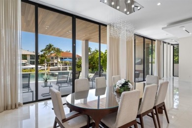 Custom, new construction, contemporary waterfront estate in the