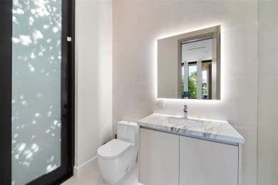 Custom, new construction, contemporary waterfront estate in the