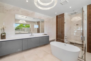 Custom, new construction, contemporary waterfront estate in the