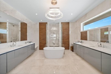 Custom, new construction, contemporary waterfront estate in the