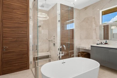 Custom, new construction, contemporary waterfront estate in the