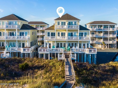 This stunning oceanfront home in North Topsail Beach offers 5