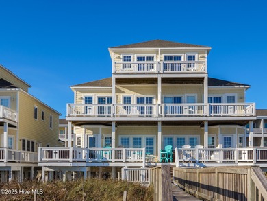 This stunning oceanfront home in North Topsail Beach offers 5