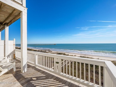 This stunning oceanfront home in North Topsail Beach offers 5