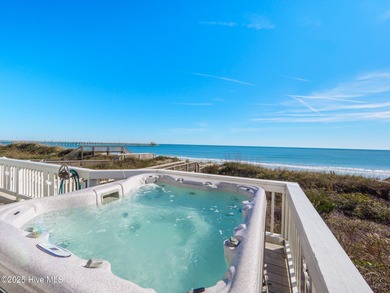 This stunning oceanfront home in North Topsail Beach offers 5