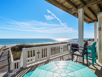 This stunning oceanfront home in North Topsail Beach offers 5