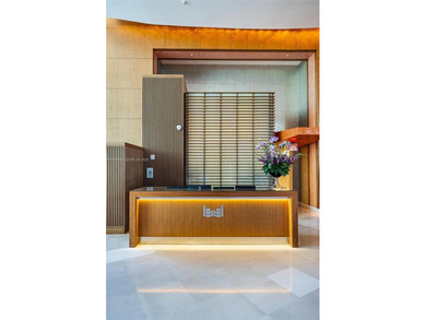 Perched on the 35th floor of Murano Grande, this residence