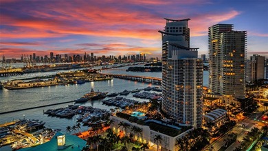 Perched on the 35th floor of Murano Grande, this residence