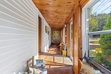 This spacious home sits along the Salmon Falls River, just