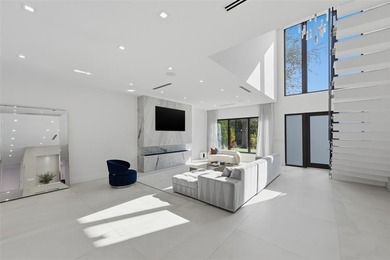 Gorgeous contemporary waterfront residence built in 2021 in the