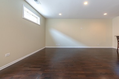 Step outside your living room through a sliding glass door onto