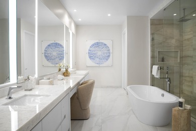 Brand-new and move-in ready, this North-East facing Penthouse at