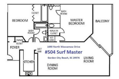 Oceanfront 2BR/2BA at Surf Master in Garden City Beach. This